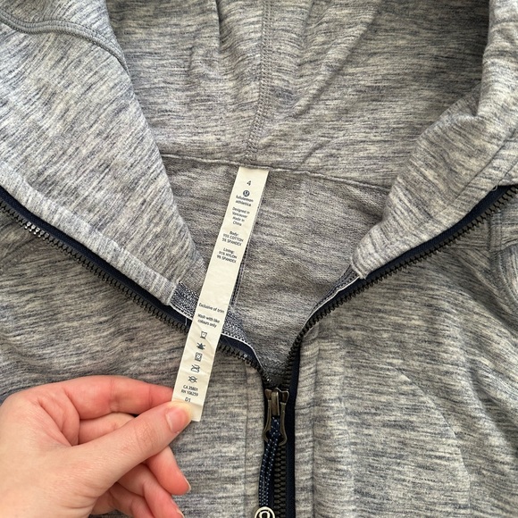 Lululemon Scuba Hoodie II Heathered Space Dyed Gris 4 - Picture 10 of 12